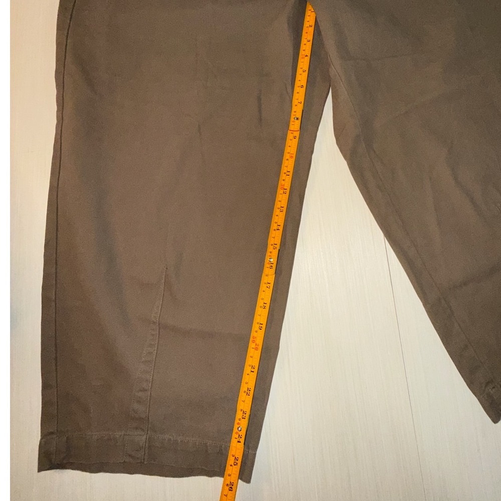 Universal Thread Womens XXL Olive Brown Wide Leg Elastic Waist Crop Pants New - Picture 6 of 9